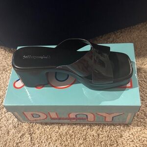 Jeffrey Campbell Black Platform Sandals